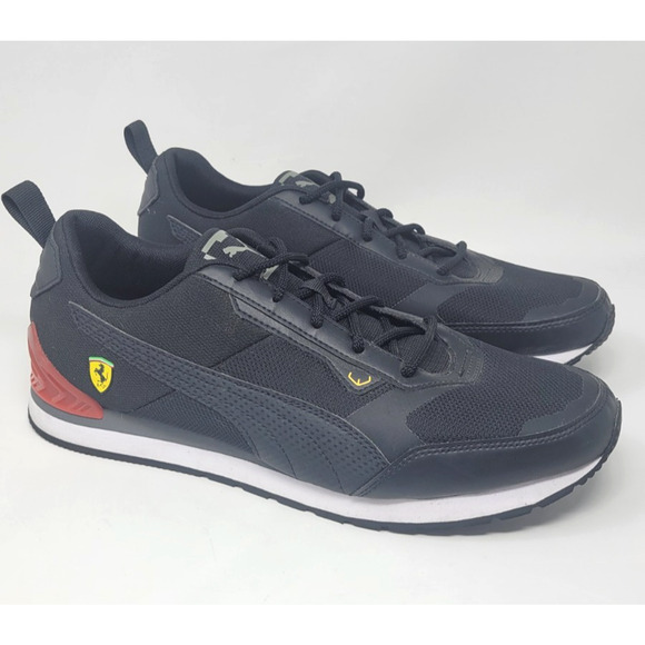 Puma Other - PUMA Scuderia Ferrari x Track Racer Black Saffron Men's Size 11 Sneakers